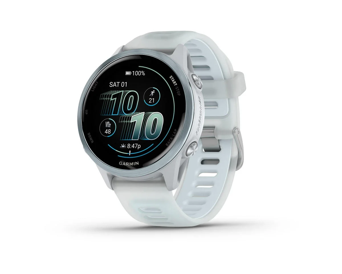 Garmin Forerunner 570 Smartwatch (Whitestone/Cloud Blue ) (42mm)